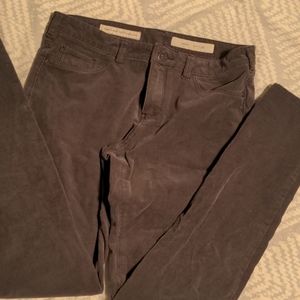 Gray corduroy stretch Pilcro jeans pants